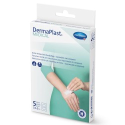 DermaPlast® Medical Transparentverband, 7.2 x 5 cm, 5 Stk.
