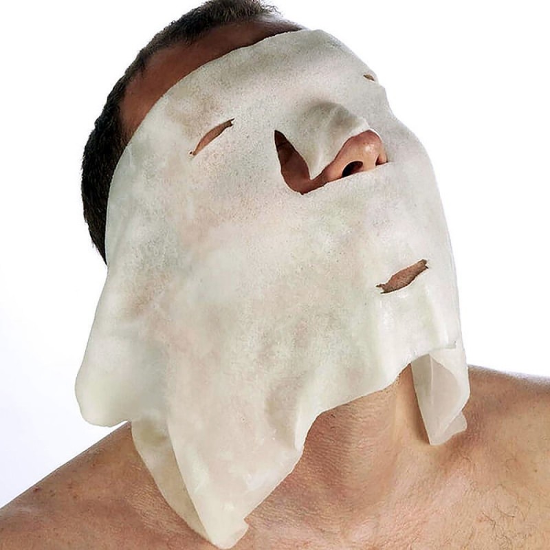 Hydrogel-Gesichtsmaske Burnshield, Anwendung