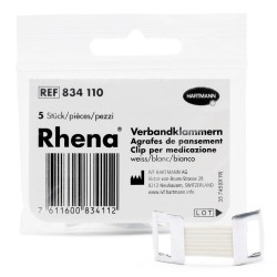 Agrafes de bandages Rhena®, blanches, 5 pces.