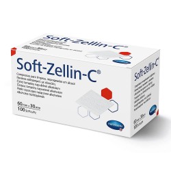 Tampon alcoolisé Soft-Zellin-C®, 60 x 30 mm