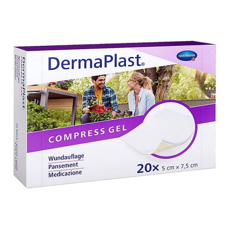 Wundkompresse DermaPlast® Compress Gel, 5 x 7.5 cm