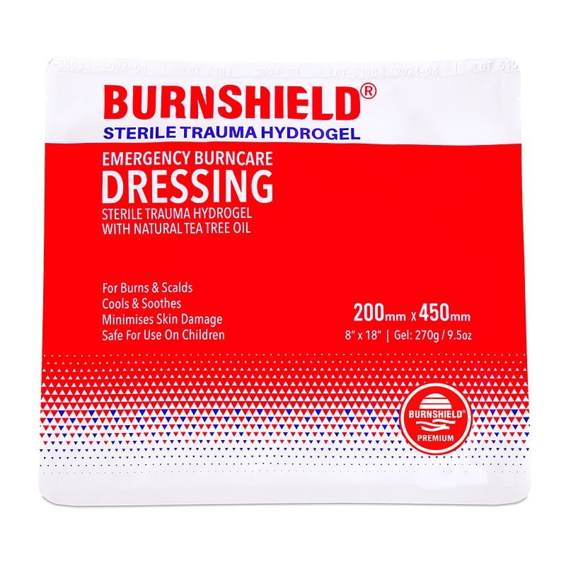 Pansement Burnshield 20x20 Cm - Soin Urgence Brûlures - Refroidissement Instantané Et Soulagement Douleur